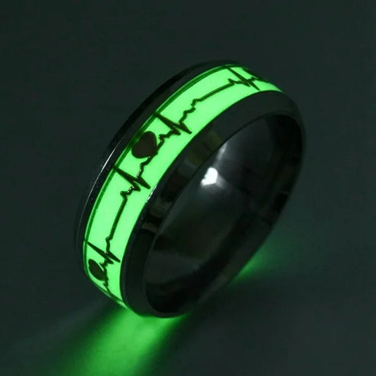 Glow In the Dark Couples Ring