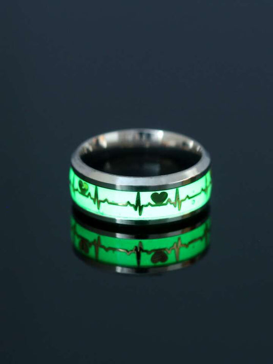 Glow In Dark Couples Ring