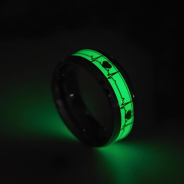 Glow In Dark Couples Ring